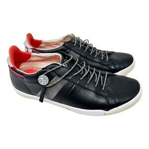 Plae Mulberry Black Red Full Grain Leather Men Women Casual Sneakers 552010 001